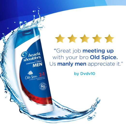 Head & Shoulders 2-in-1 Dandruff Shampoo and Conditioner Old Spice