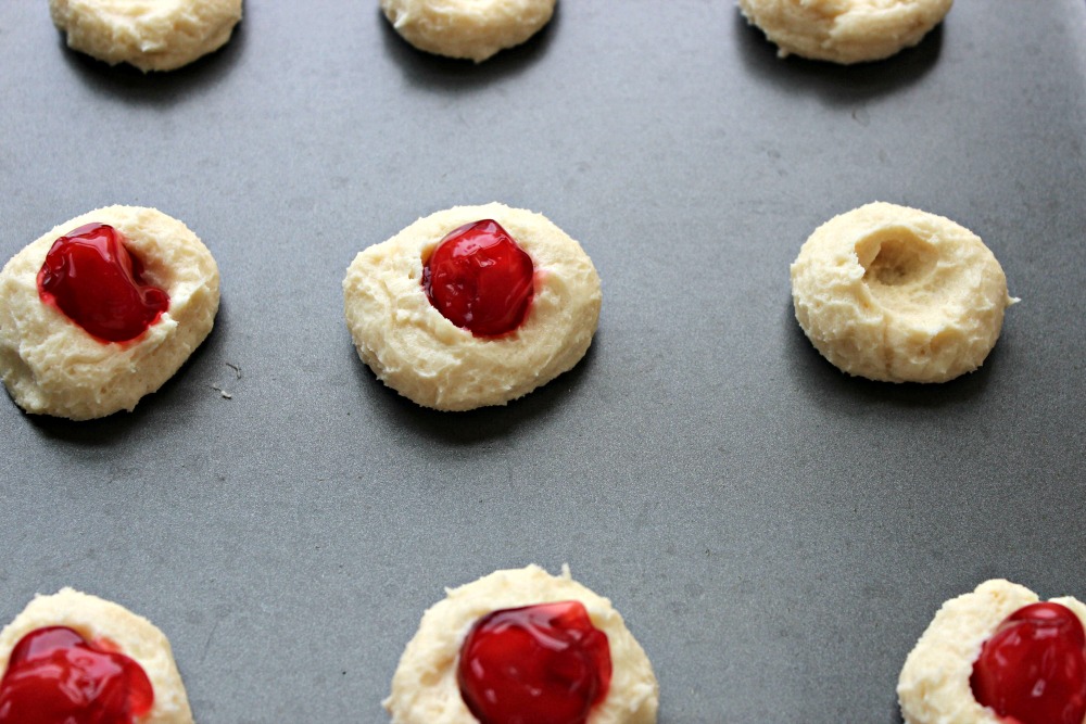 Cherry Thumbprint Cookies Recipe