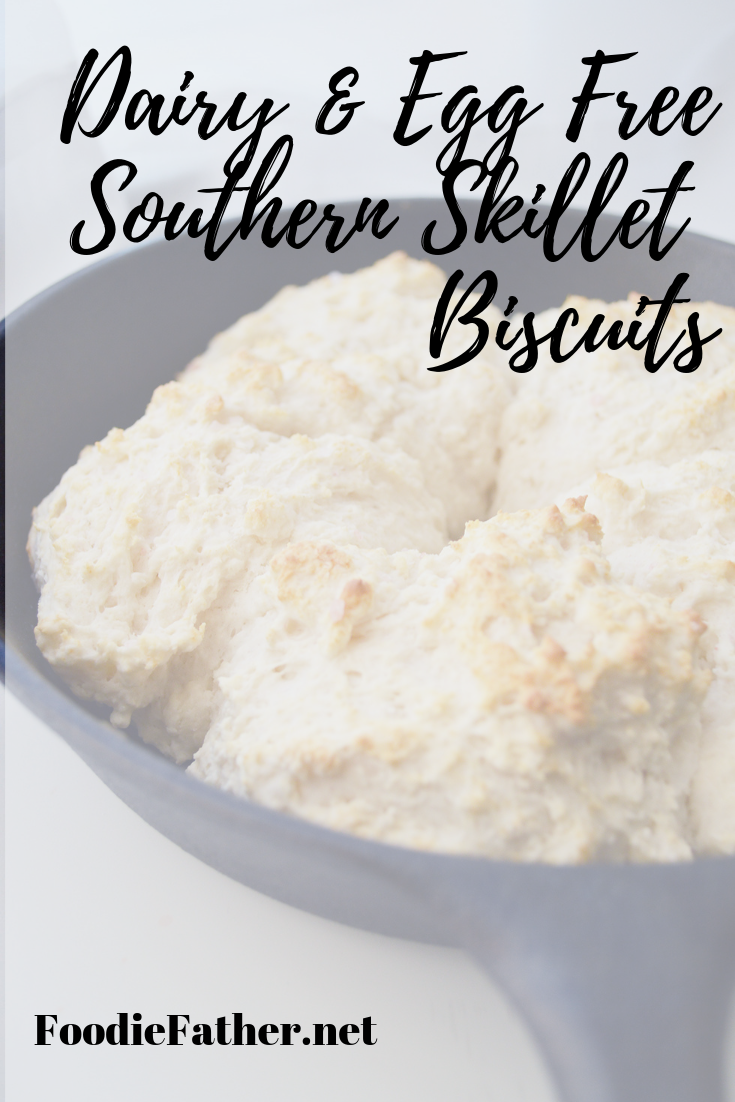 Dairy and Egg Free Southern Skillet Biscuit Recipe