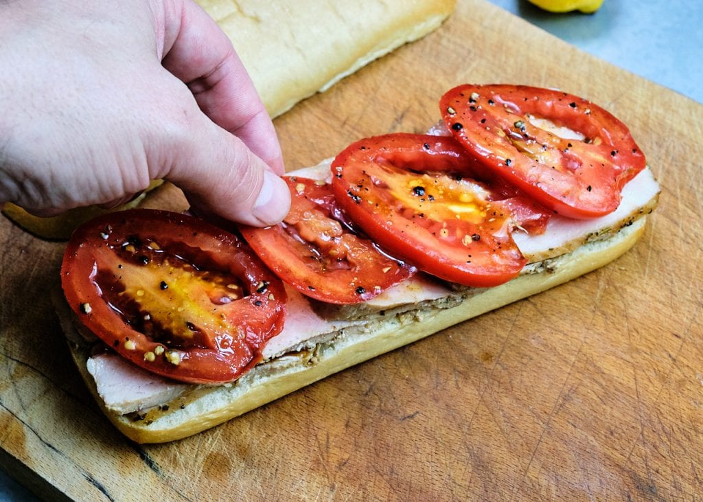 Roasted Garlic & Herb Pork Loin Caprese Panini 8